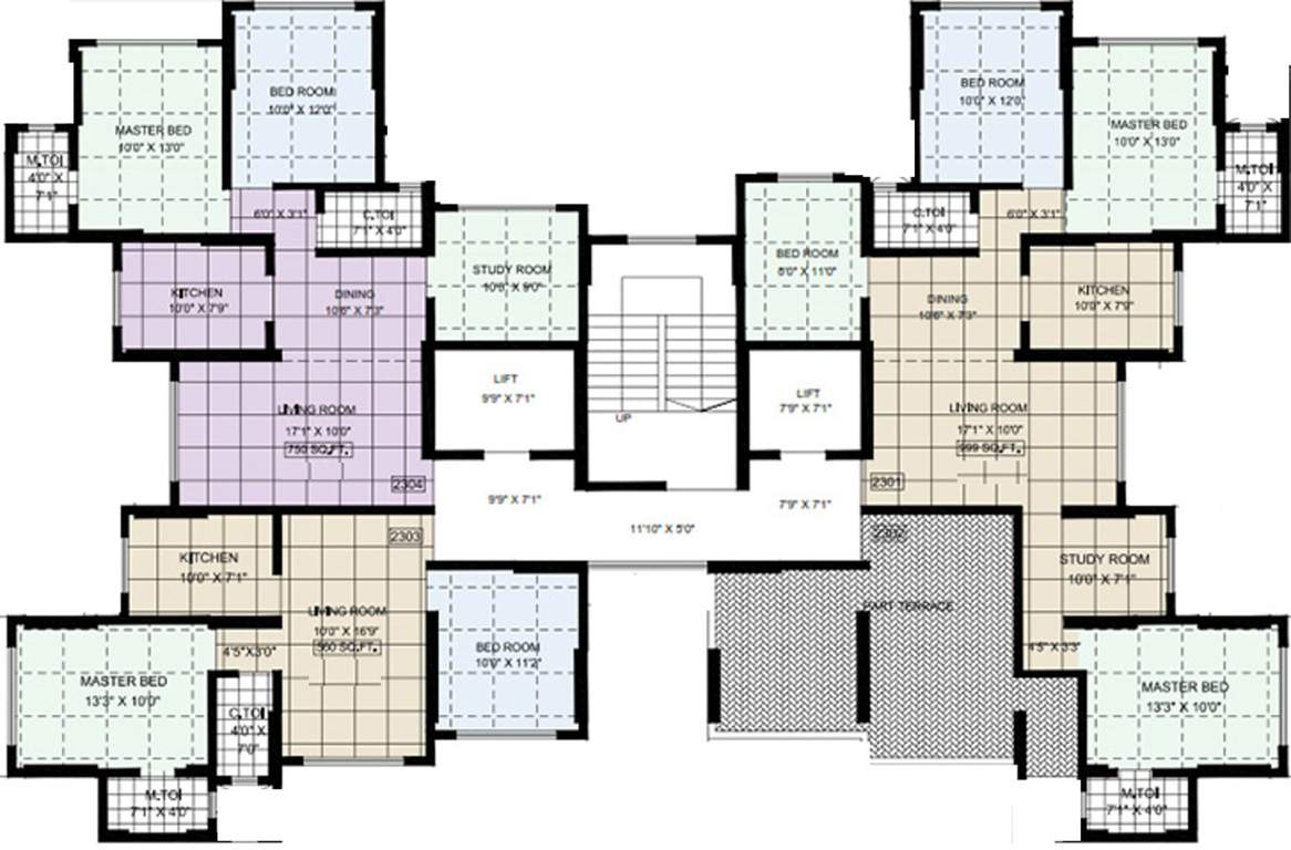 priti sangam chs Images for Cluster Plan of Aditya Priti Sangam CHS
