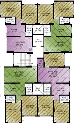  new-ekta-chs Images for Cluster Plan of Aditya New Ekta CHS