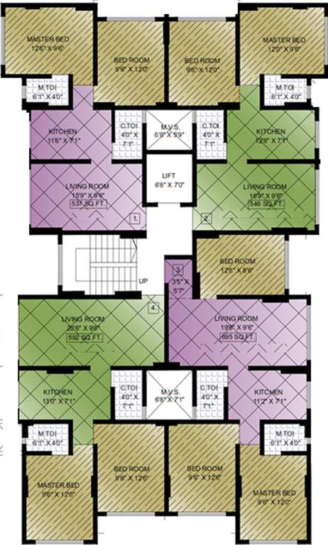  new ekta chs Images for Cluster Plan of Aditya New Ekta CHS