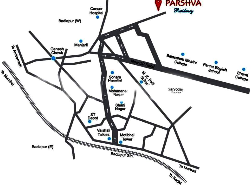 residency Images for Location Plan of Parshva Residency