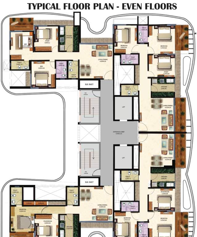 Images for Cluster Plan of Vastusankalp Punyodaya Skylounge