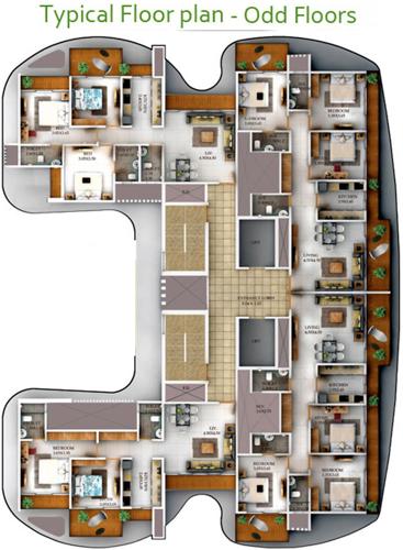 Images for Cluster Plan of Vastusankalp Punyodaya Skylounge