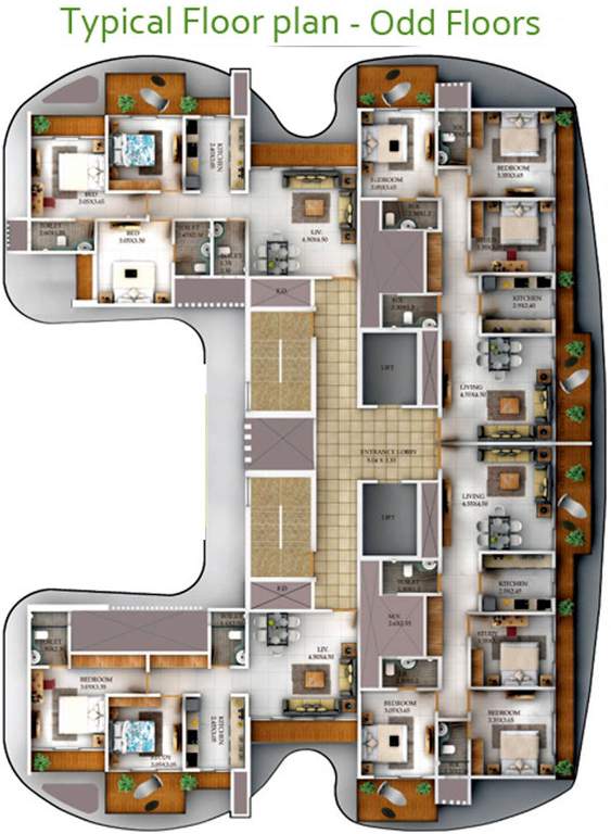 Images for Cluster Plan of Vastusankalp Punyodaya Skylounge
