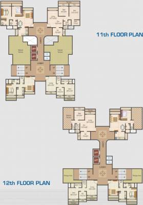  crystal-tower Crystal Tower Cluster Plan 11th & 12th Floor