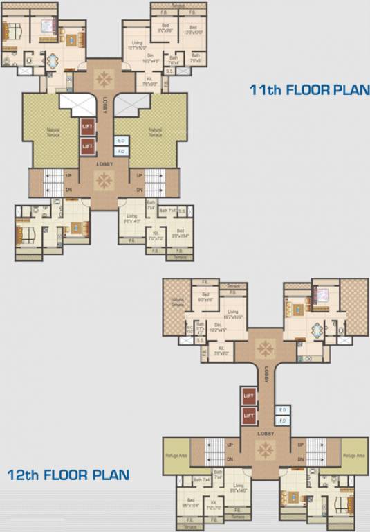  crystal tower Crystal Tower Cluster Plan 11th & 12th Floor