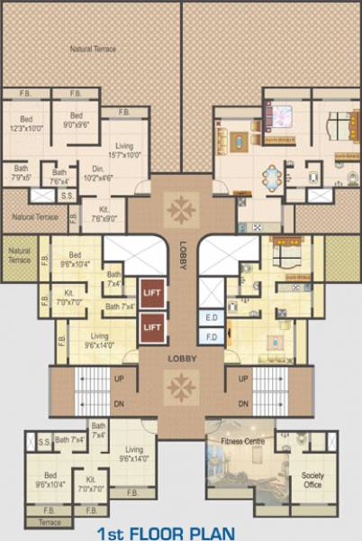 Crystal Tower Cluster Plan for 1st Floor crystal-tower Crystal Tower Cluster Plan for 1st Floor