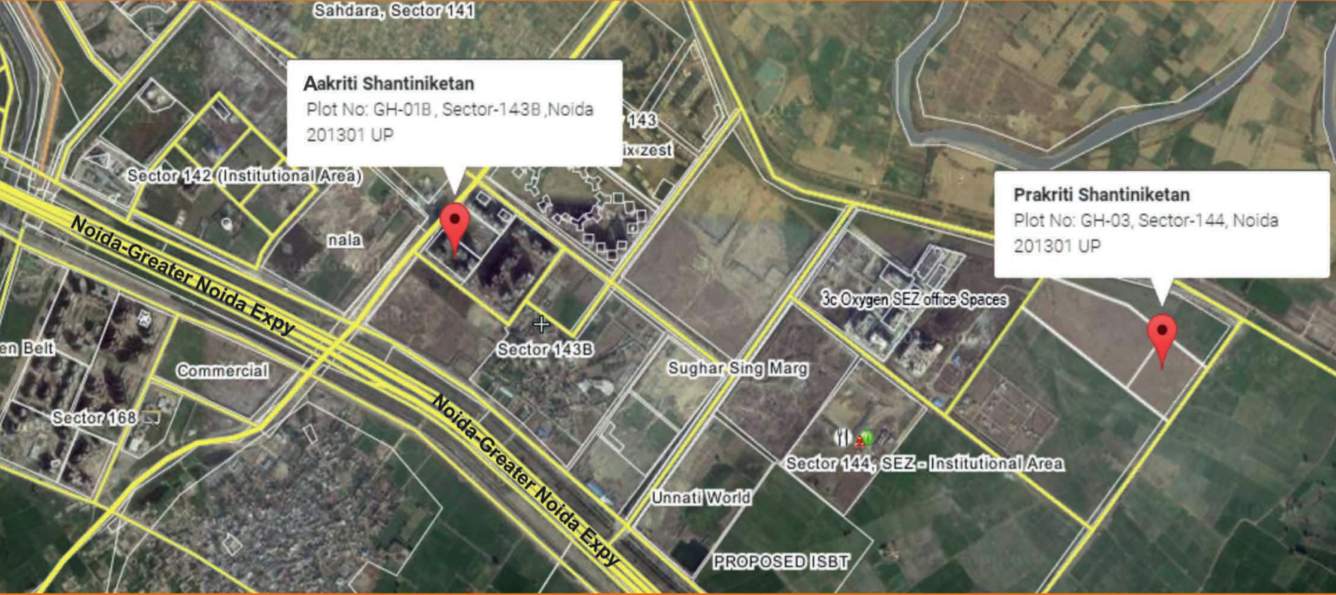  prakriti Images for Location Plan of Shantiniketan Prakriti