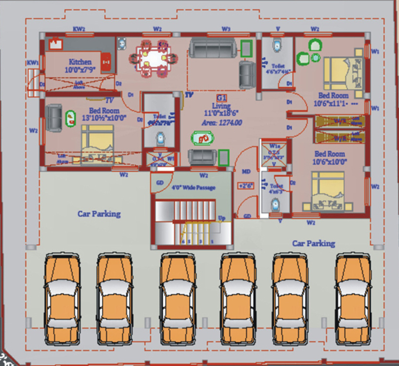 Images for Cluster Plan of Chennai Crossandra
