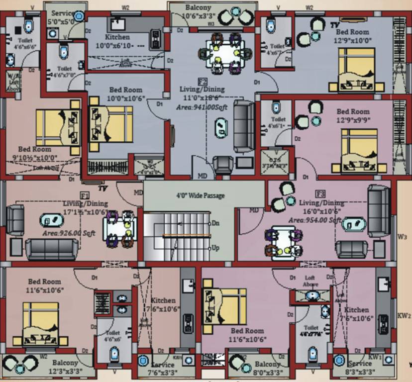 Images for Cluster Plan of Chennai Crossandra