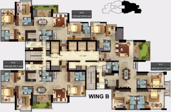  centrium Images for Cluster Plan of Mantri Centrium