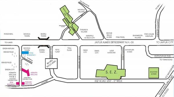 Images for Location Plan of Bahubali The Park Residency Images for Location Plan of Bahubali The Park Residency