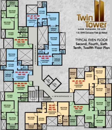  twin-towers Images for Cluster Plan of Shraddha Twin Towers