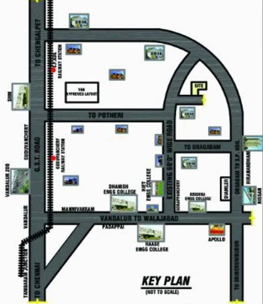 Images for Location Plan of Maruthi Shree Akshara Garden