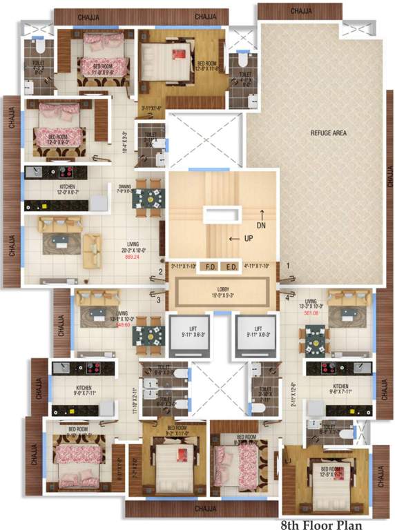  bhavya heights Images for Cluster Plan of Westin Bhavya Heights