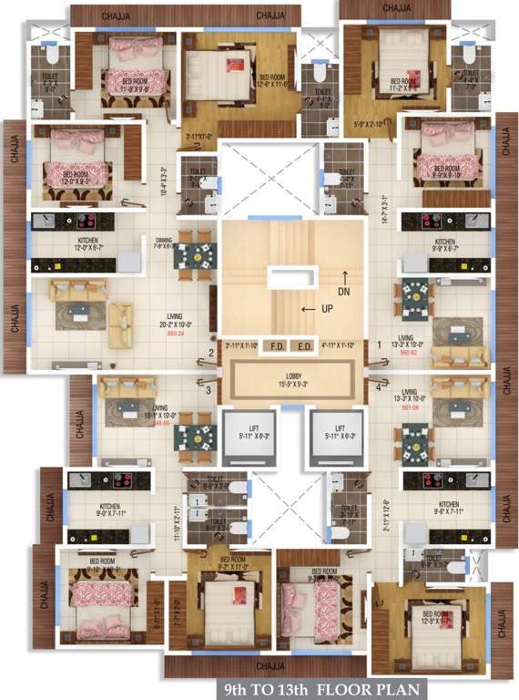  bhavya heights Images for Cluster Plan of Westin Bhavya Heights
