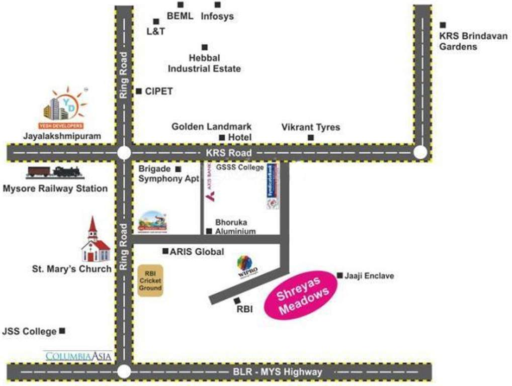 Images for Location Plan of Anuradha Shreyas Meadows