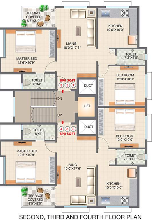 Images for Cluster Plan of Advait Vaishnavi Apartments