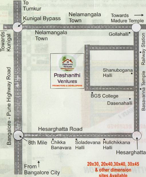 Images for Location Plan of Prashanthi SLV Enclave