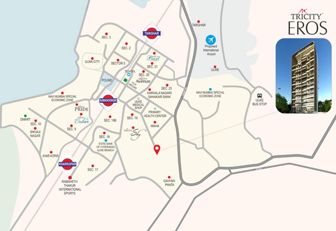 eros Images for Location Plan of Tricity Eros