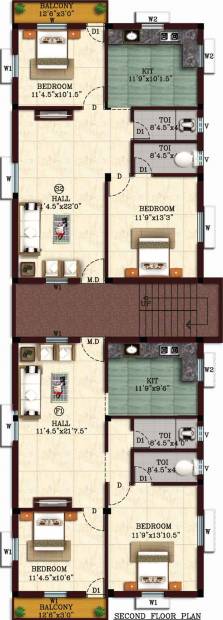 Images for Cluster Plan of Sri Medavakkam Flats