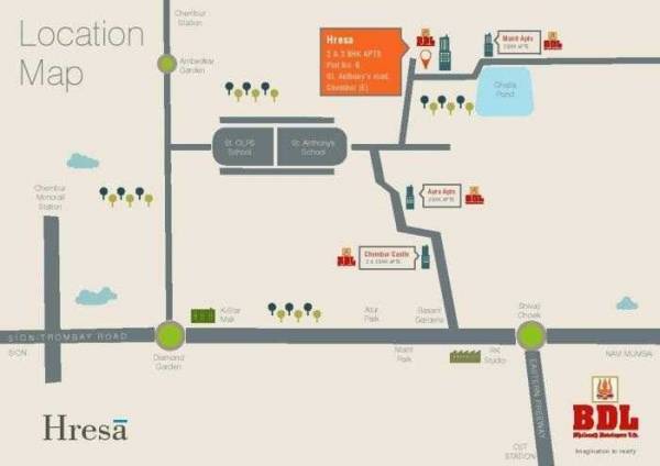  hresa-sainagar-apartment-pvt-ltd Location Plan