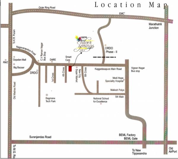 Images for Location Plan of Shakthi Builders Silver Springs