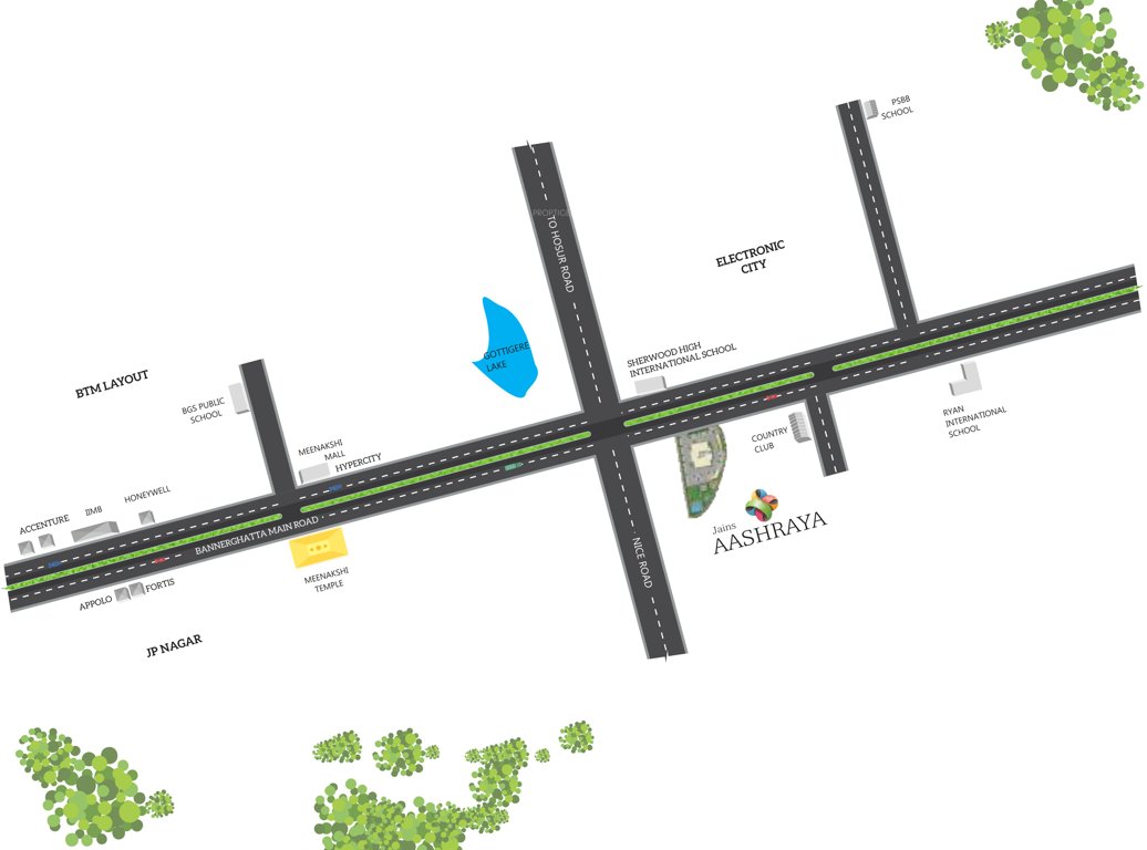  aashraya Images for Location Plan of Jain Aashraya