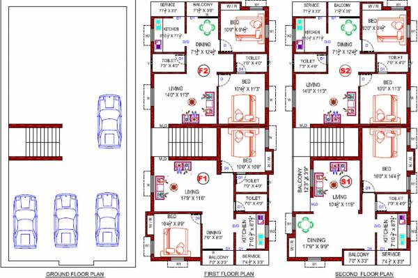 Shantham Cluster Plan from Ground to 2nd Floor shantham Shantham Cluster Plan from Ground to 2nd Floor