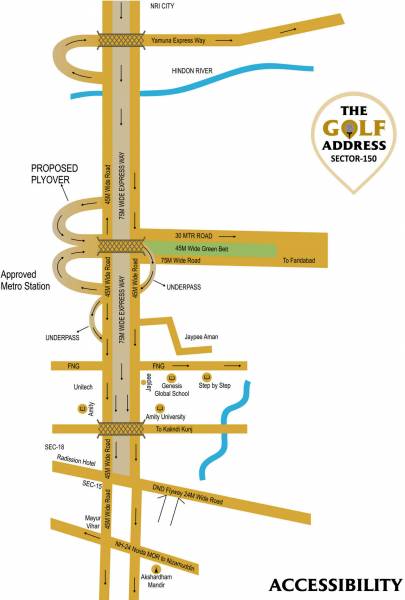 Images for Location Plan of The Antriksh The Golf Address Villas