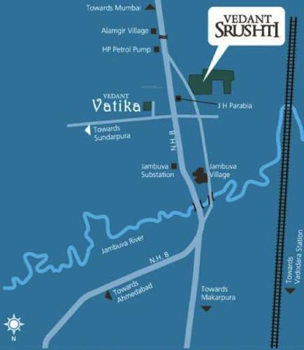  srushti Images for Location Plan of Vedant Srushti