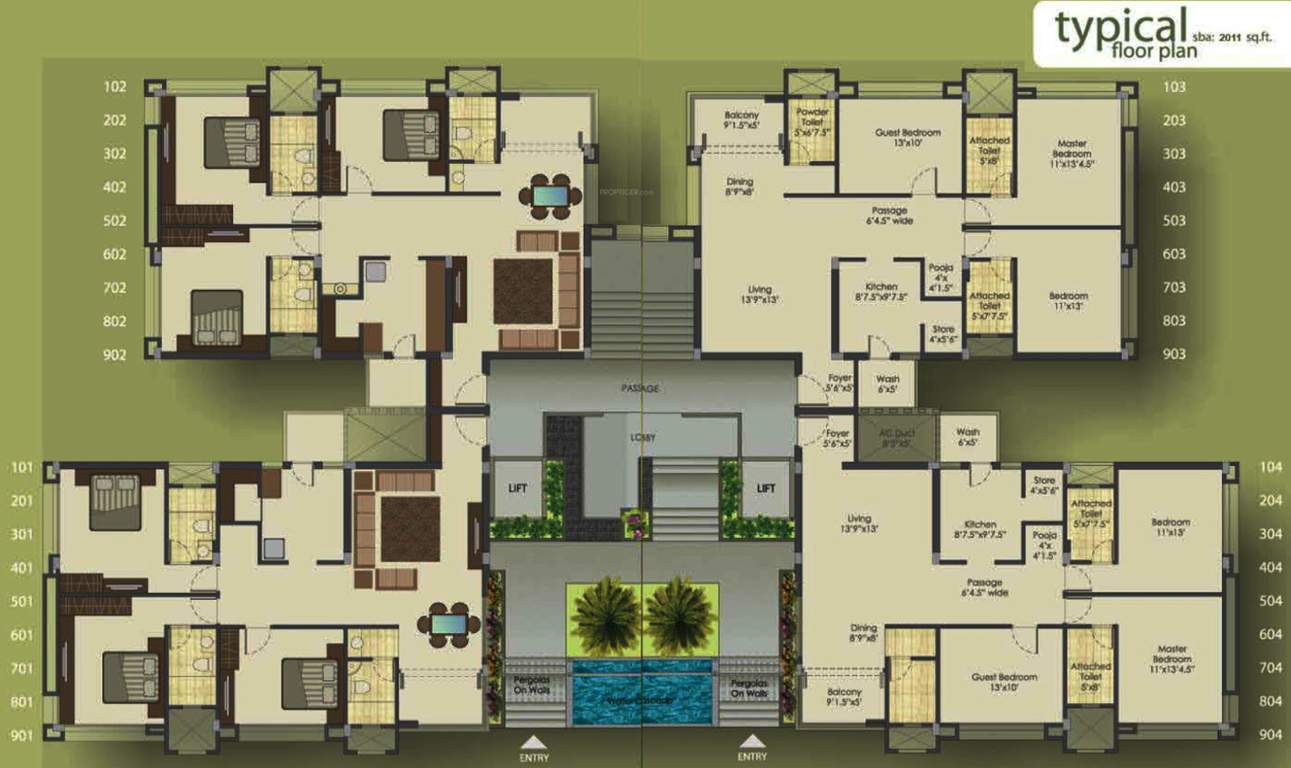 Images for Cluster Plan of Vedant Varundalay Greens