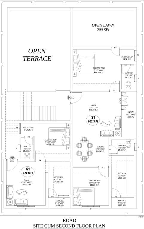 Images for Cluster Plan of Salim Red Rose