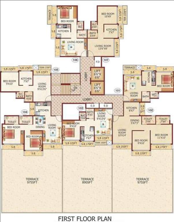 Images for Cluster Plan of Reputed Builder Bhoomi Dhara