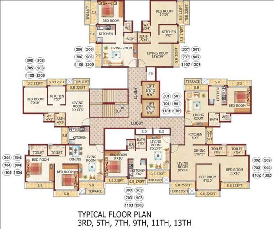 Images for Cluster Plan of Reputed Builder Bhoomi Dhara
