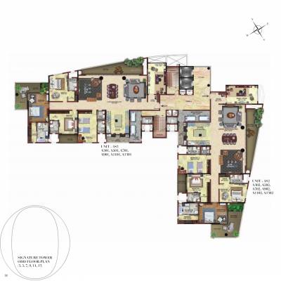 ECR 14 Cluster Plan from 3rd to 13th Floor ecr-14 ECR 14 Cluster Plan from 3rd to 13th Floor