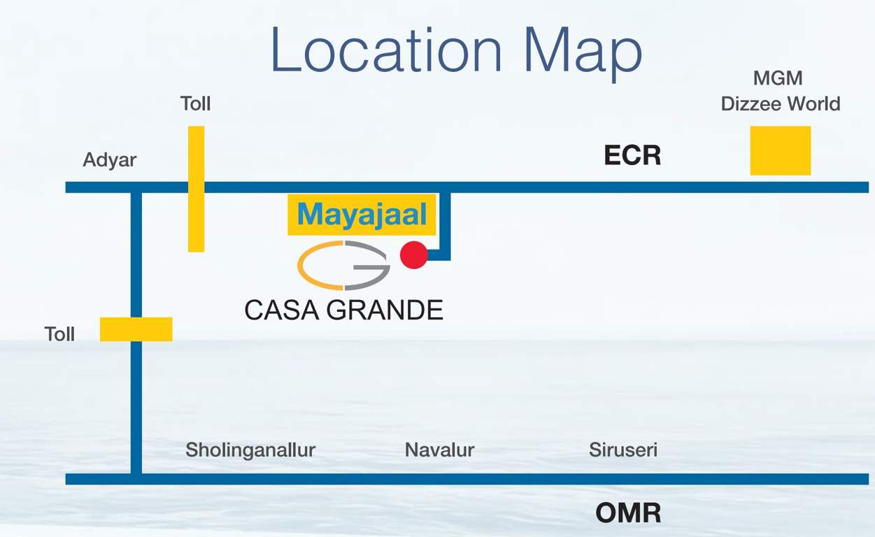  ecr 14 Images for Location Plan of Casagrand ECR 14