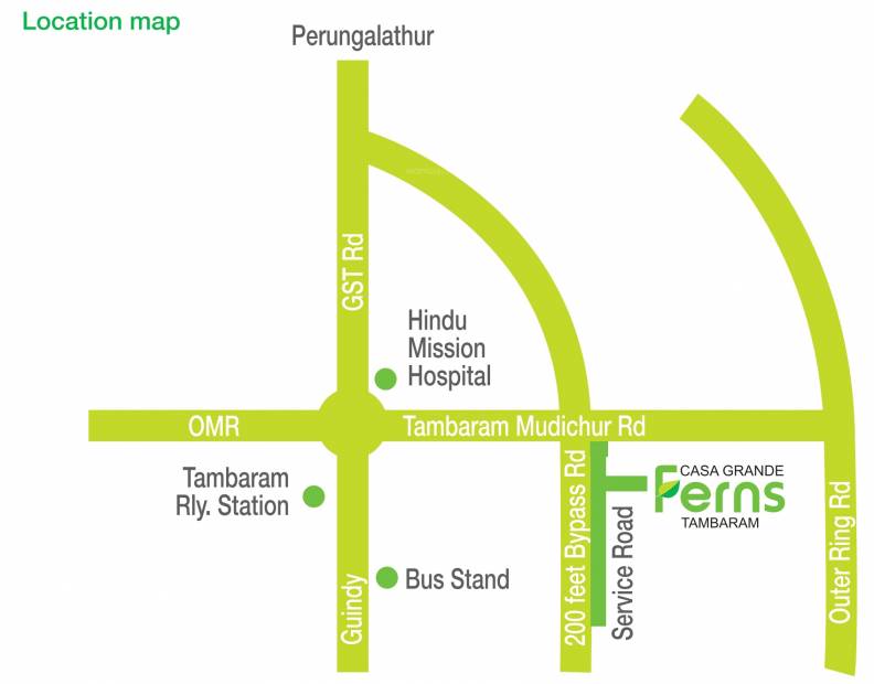  ferns Images for Location Plan of Casagrand Ferns