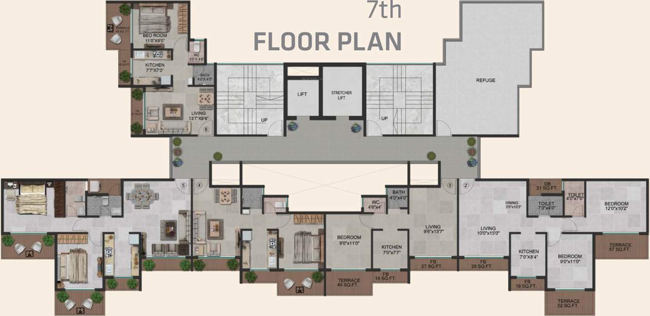 landmark Images for Cluster Plan of Apex Landmark