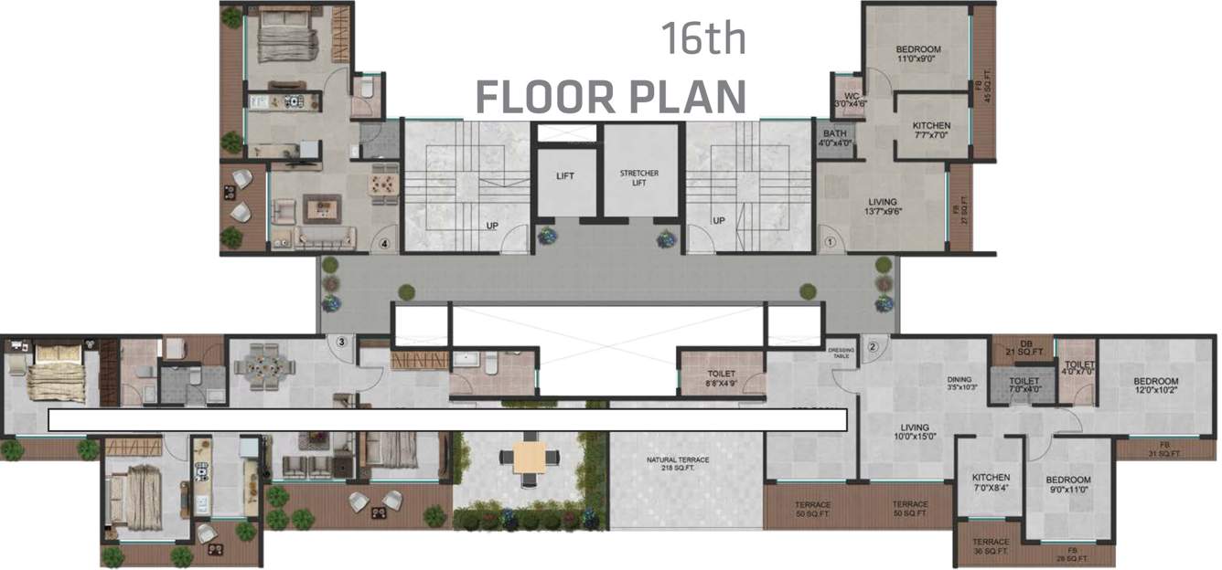 landmark Images for Cluster Plan of Apex Landmark