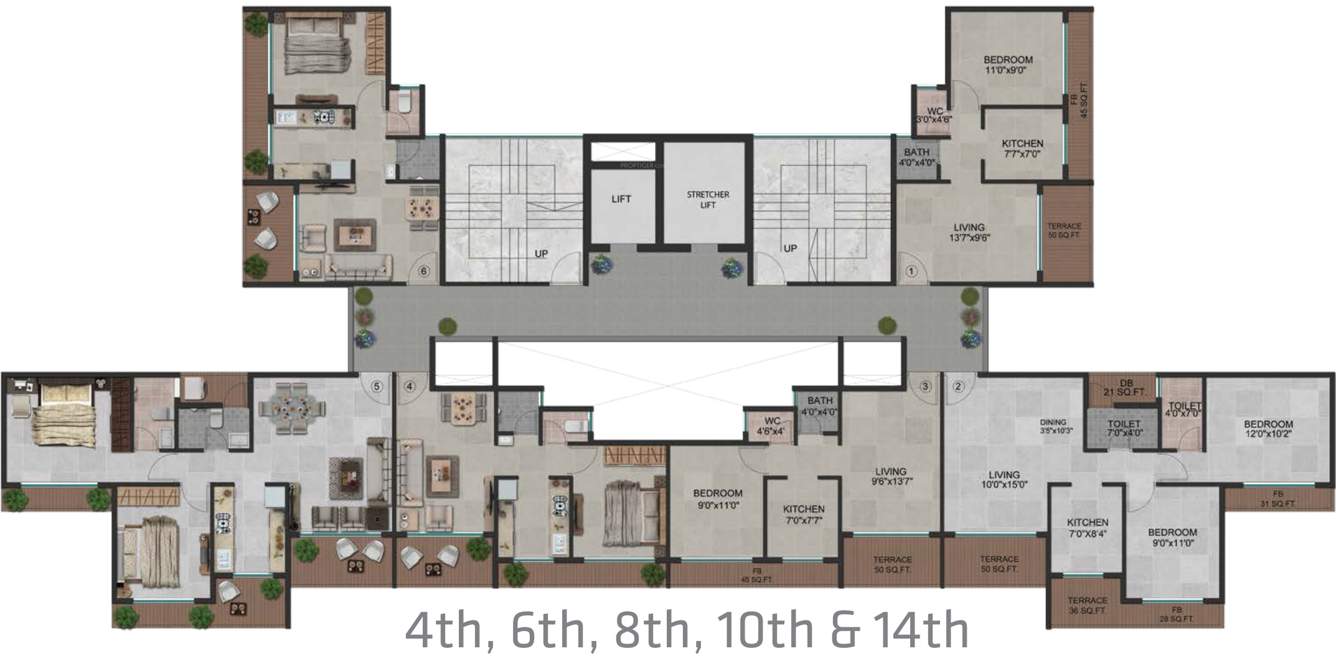 landmark Images for Cluster Plan of Apex Landmark