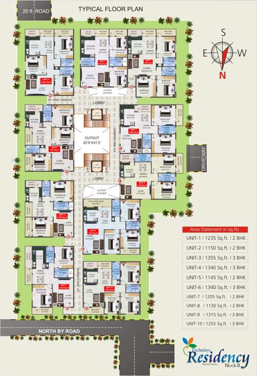  residency ii Images for Cluster Plan of Padmalaya Residency II