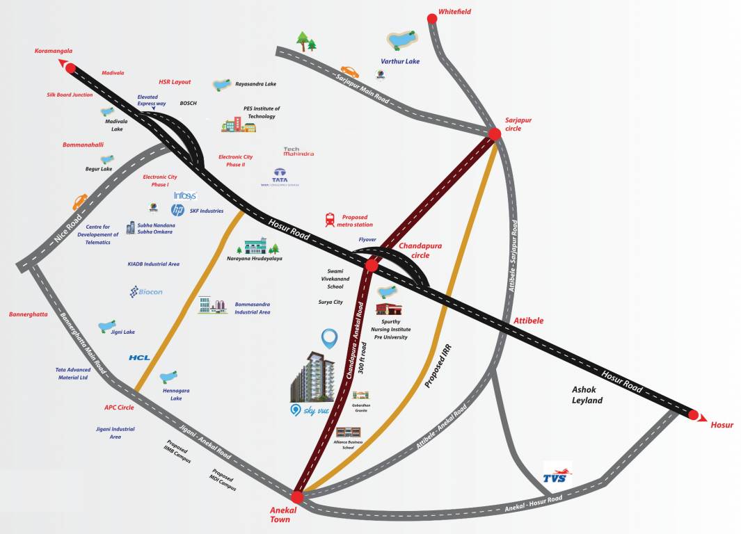 Images for Location Plan of Subha 9 Sky Vue