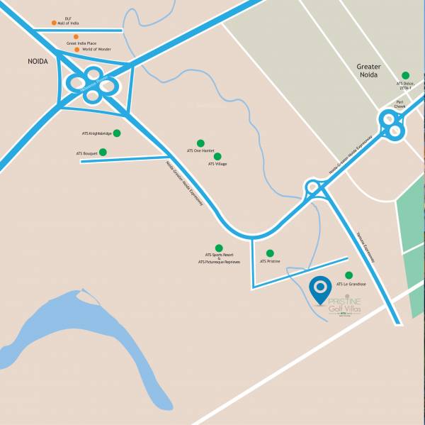 Images for Location Plan of ATS Pristine Golf Villas Phase I