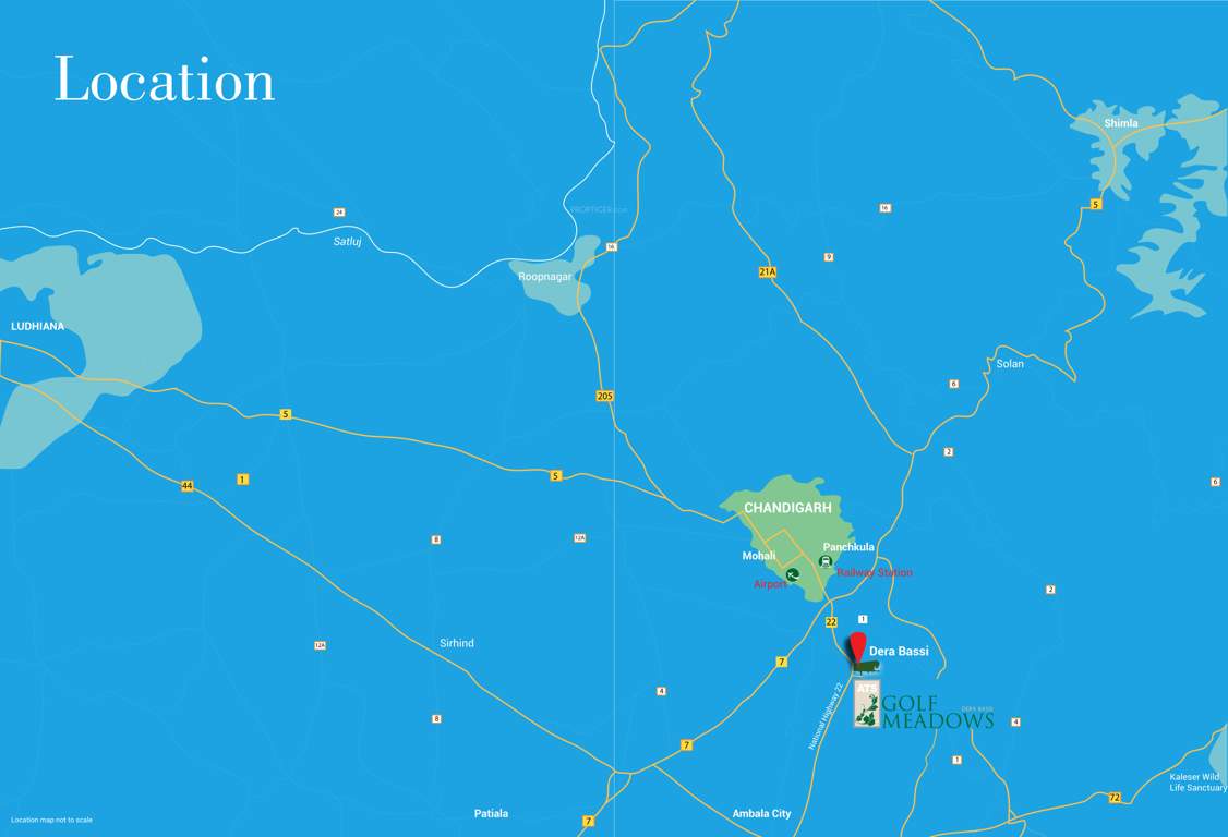  golf meadows villas Location Plan