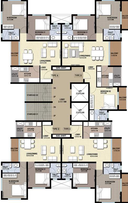 riva Images for Cluster Plan of Nucleus Riva