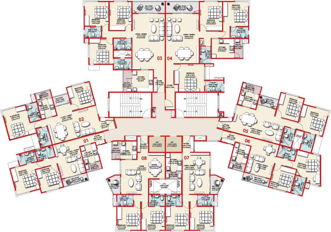 arete homes Images for Cluster Plan of Prime Arete Homes
