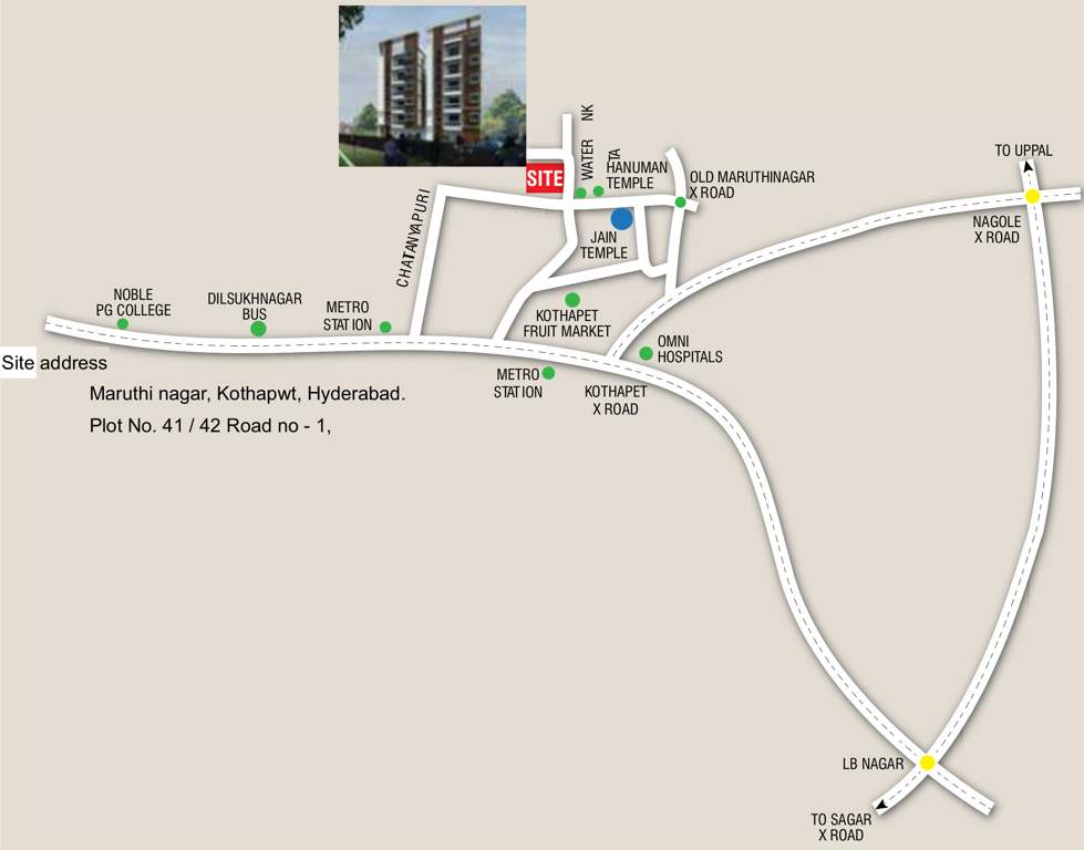 vishnus om shanti Images for Location Plan of GSRK Vishnus Om Shanti