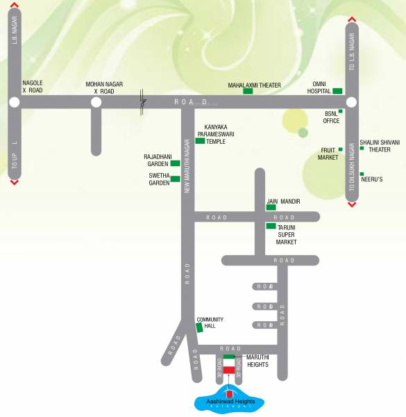  aashirwad-heights Location Plan