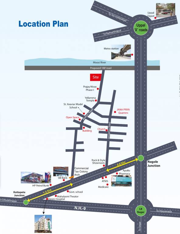 Images for Location Plan of GSRK Estates Mailikas Metro Manor