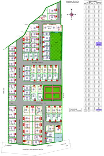 Images for Layout Plan of Vedaanta Brindhavanam